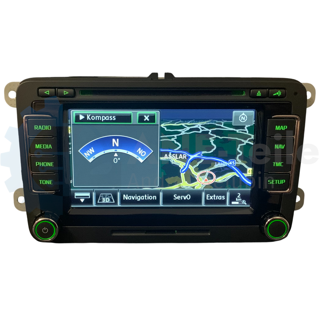 SKODA RNS 510 Columbus mit DAB+ Navi Radio V17 Navigation mit CODE 3T0 035 686 H