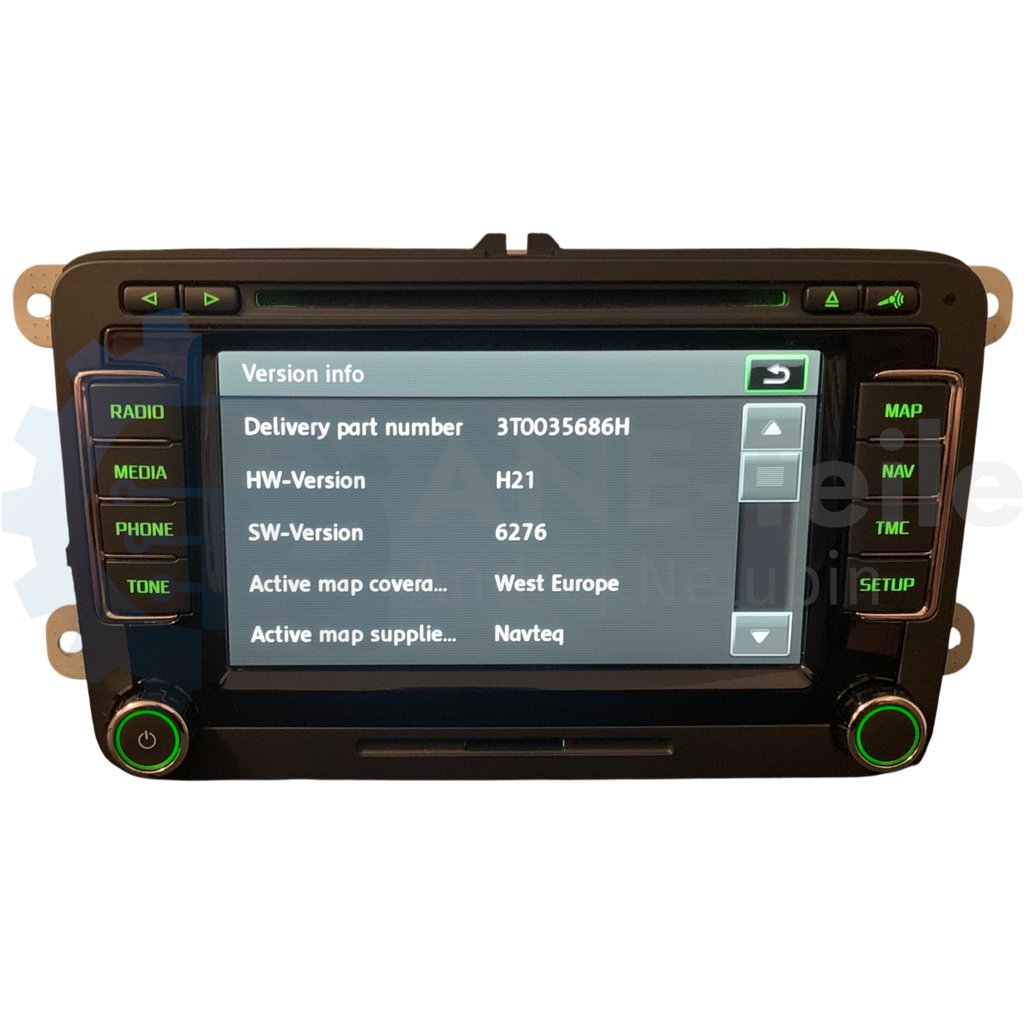 SKODA Columbus mit DAB+ RNS 510 Navi Radio Update V17 Navigation mit CODE 3T0 035 686 N