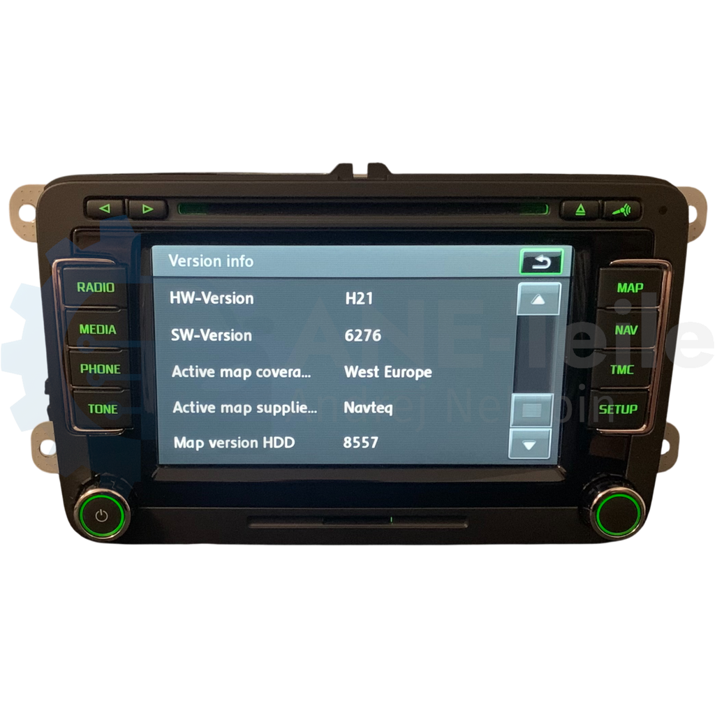 SKODA RNS 510 Columbus mit DAB+ Navi Radio V17 Navigation mit CODE 3T0 035 686 H