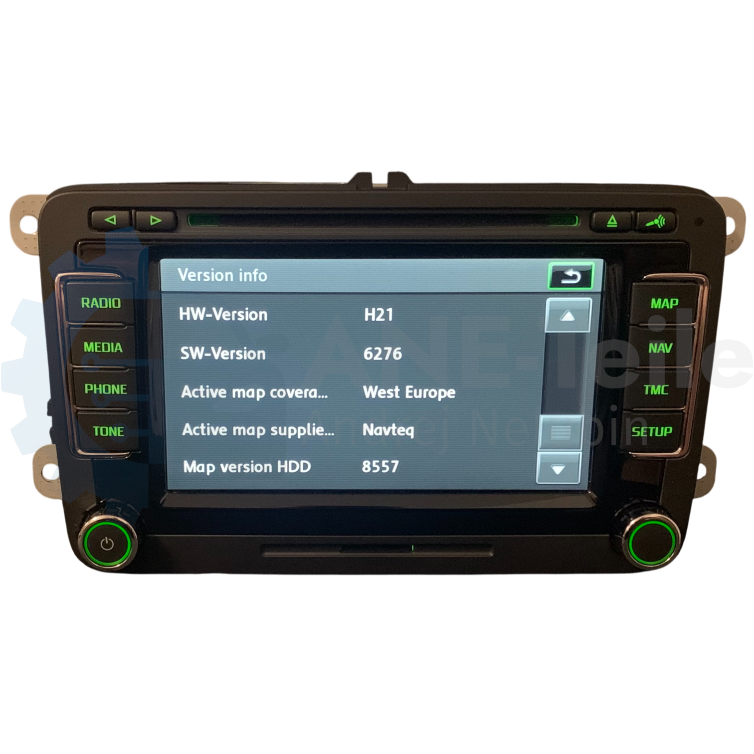 SKODA RNS 510 Columbus mit DAB+ Navi Radio V17 Navigation mit CODE 3T0 035 686 H