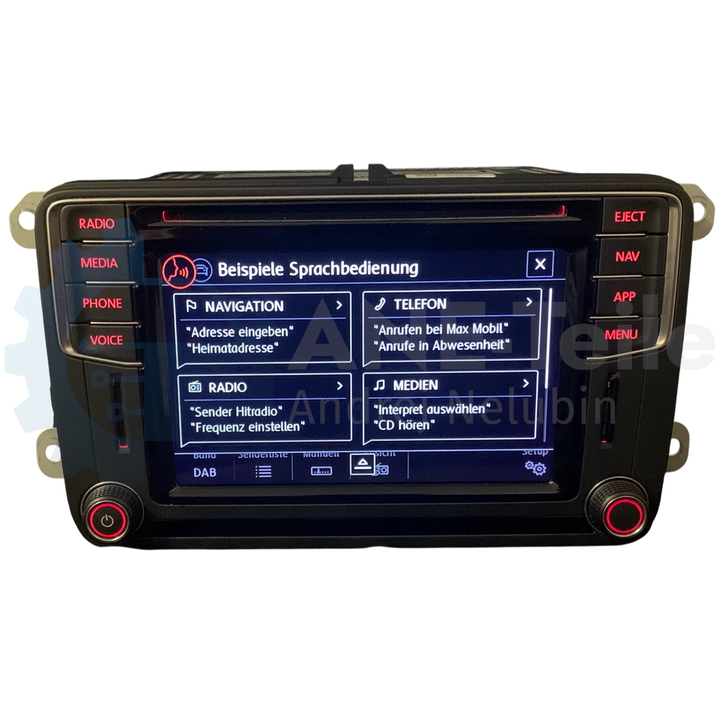 SEAT Discover Media MIB2 PQ mit DAB+ und APP-Taste Navi Radio CarPlay V22 2026 7N5 035 680 E