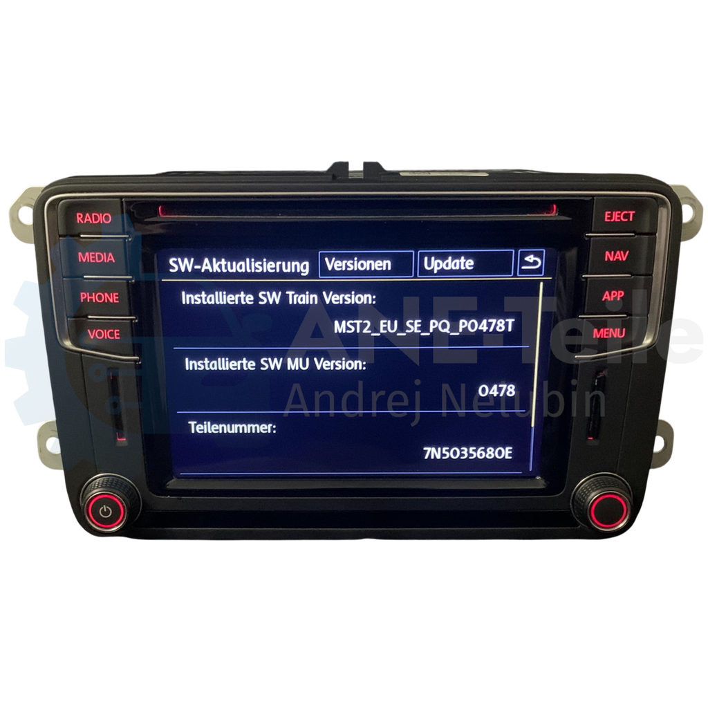 SEAT Discover Media MIB2 PQ mit DAB+ und APP-Taste Navi Radio CarPlay V22 2026 7N5 035 680 E