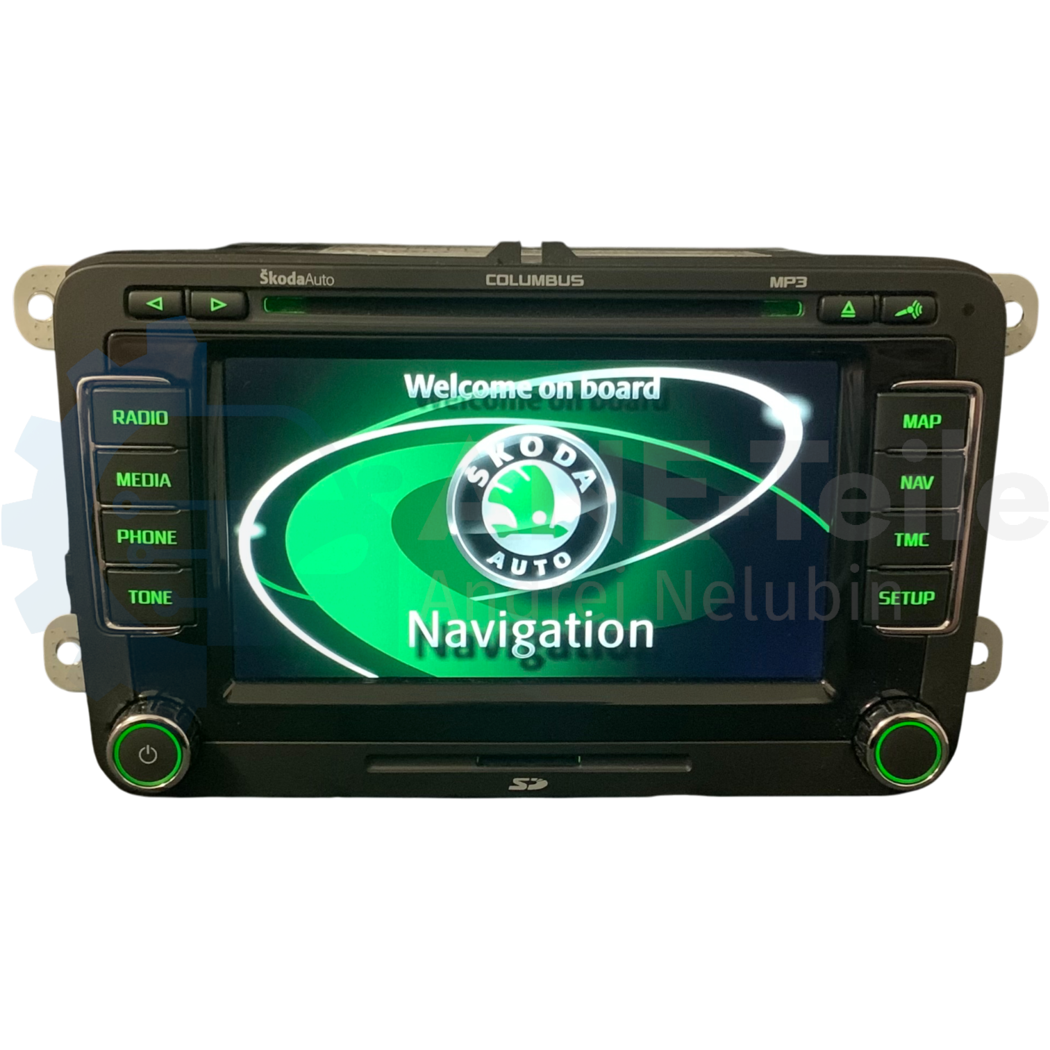 SKODA RNS 510 Columbus mit DAB+ Navi Radio V17 Navigation mit CODE 3T0 035 686 C