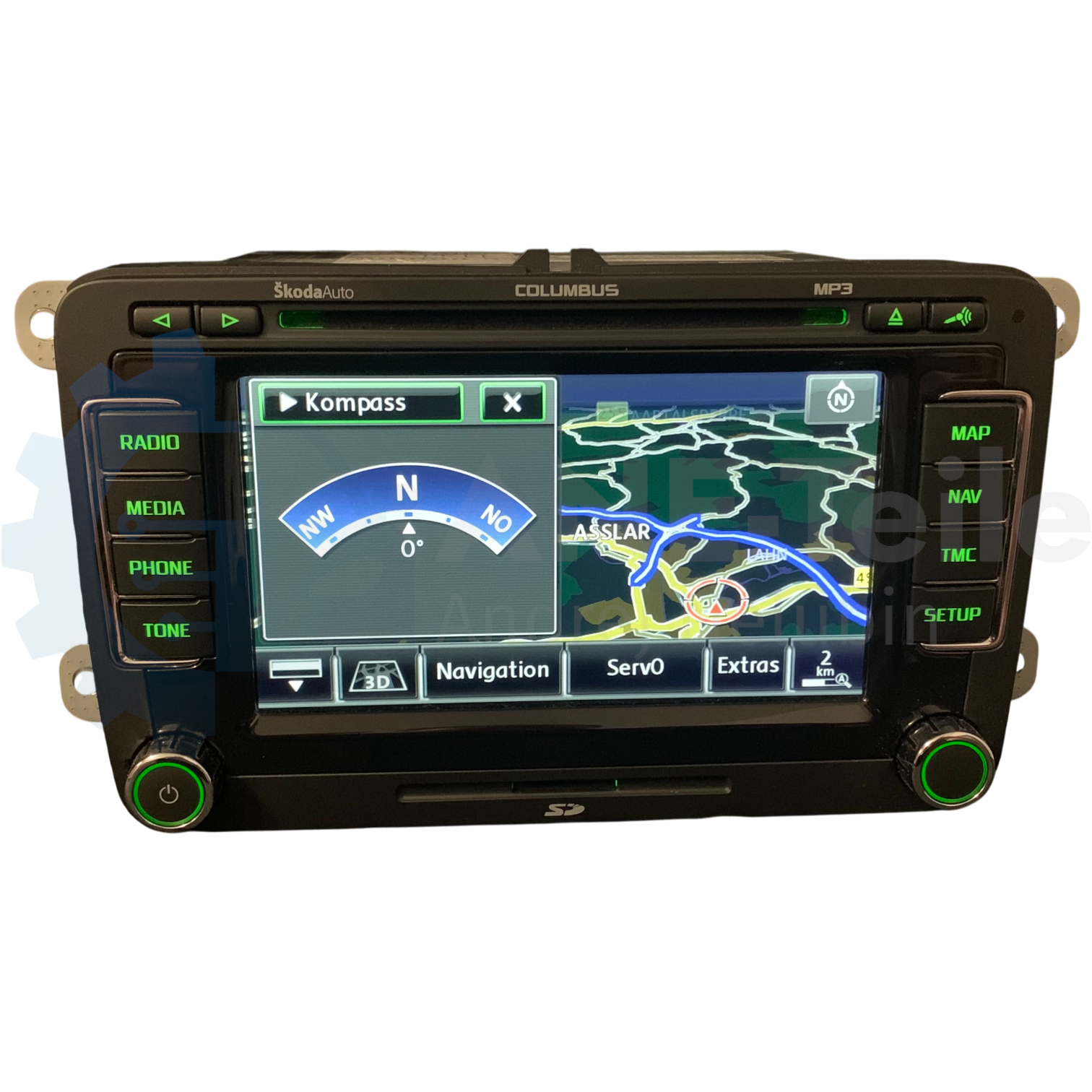 SKODA RNS 510 Columbus mit DAB+ Navi Radio V17 Navigation mit CODE 3T0 035 686 C