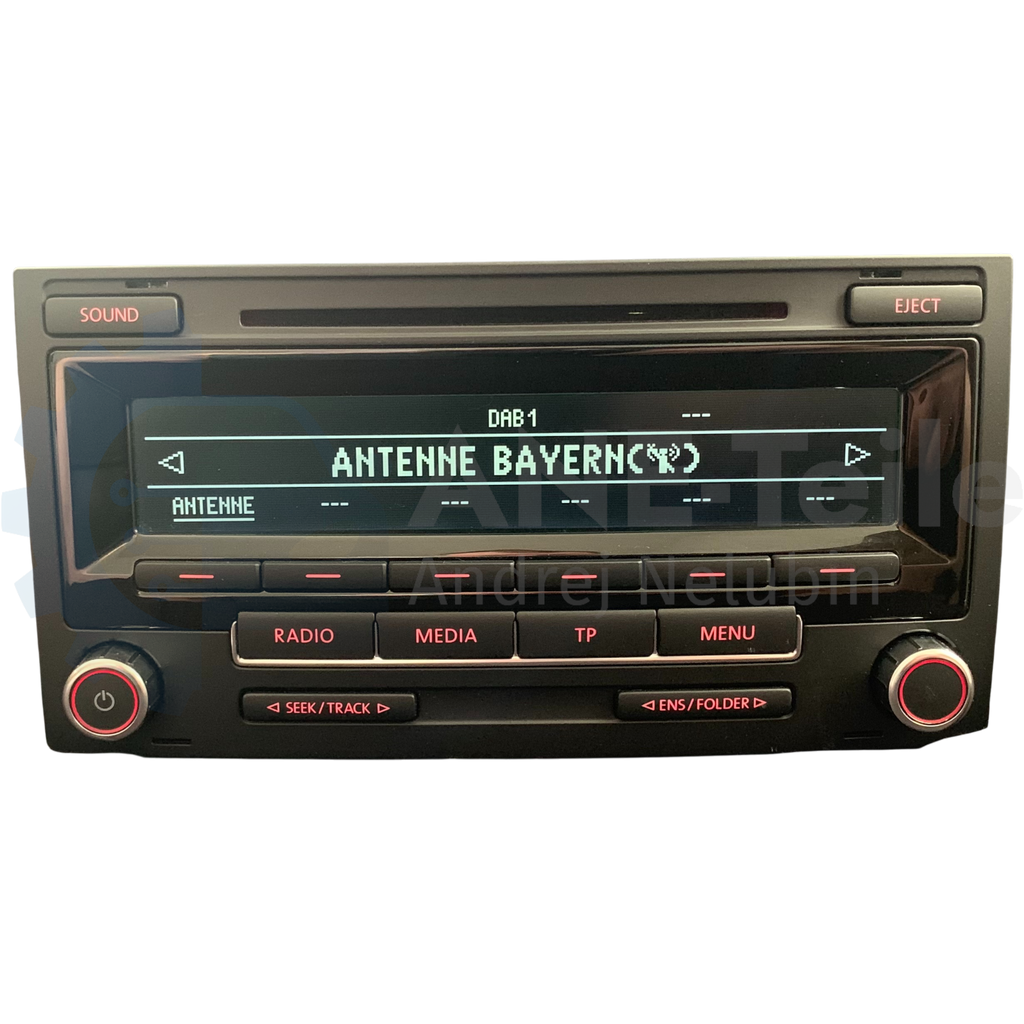 VW RCD 310 mit DAB+ BOSCH Volkswagen Radio LOW EU T5.2 mit CODE 7H0 035 186 D